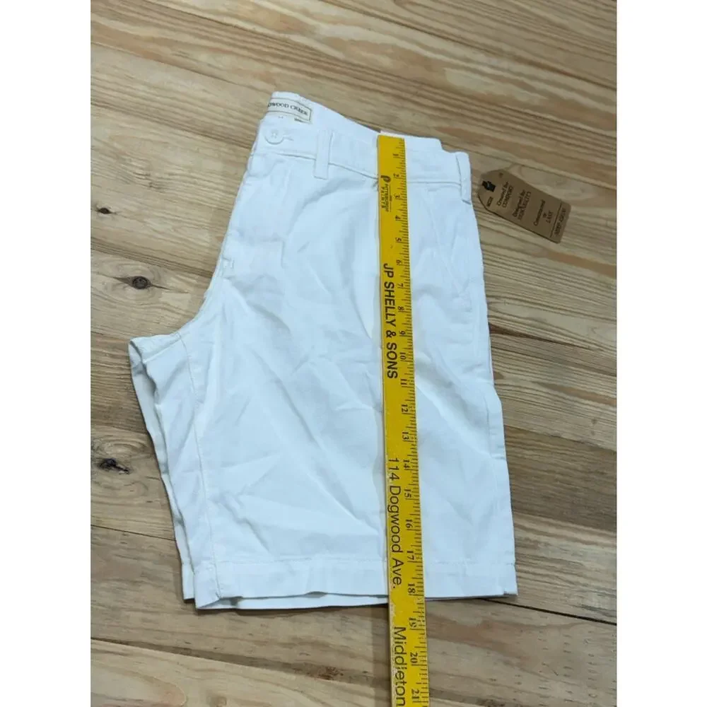 Redwood Creek Shorts Men's Size 34 Ivory 100% Cotton Slash Pockets Flat Front